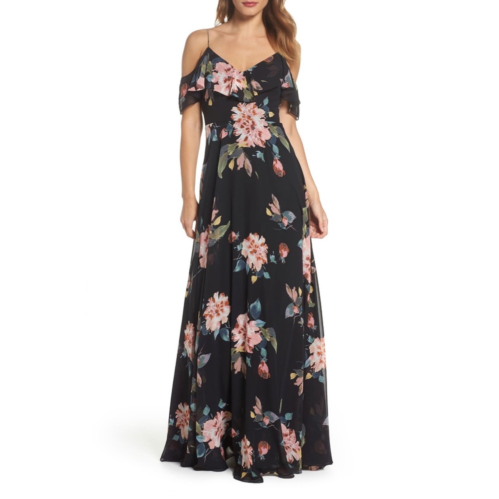 Jenny Yoo Mila Cold Shoulder Gown, 8